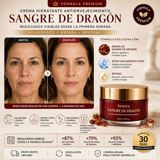 Seorya® Dragon Blood – El ritual ancestral que ya usan +2.000 mujeres para una piel de porcelana.