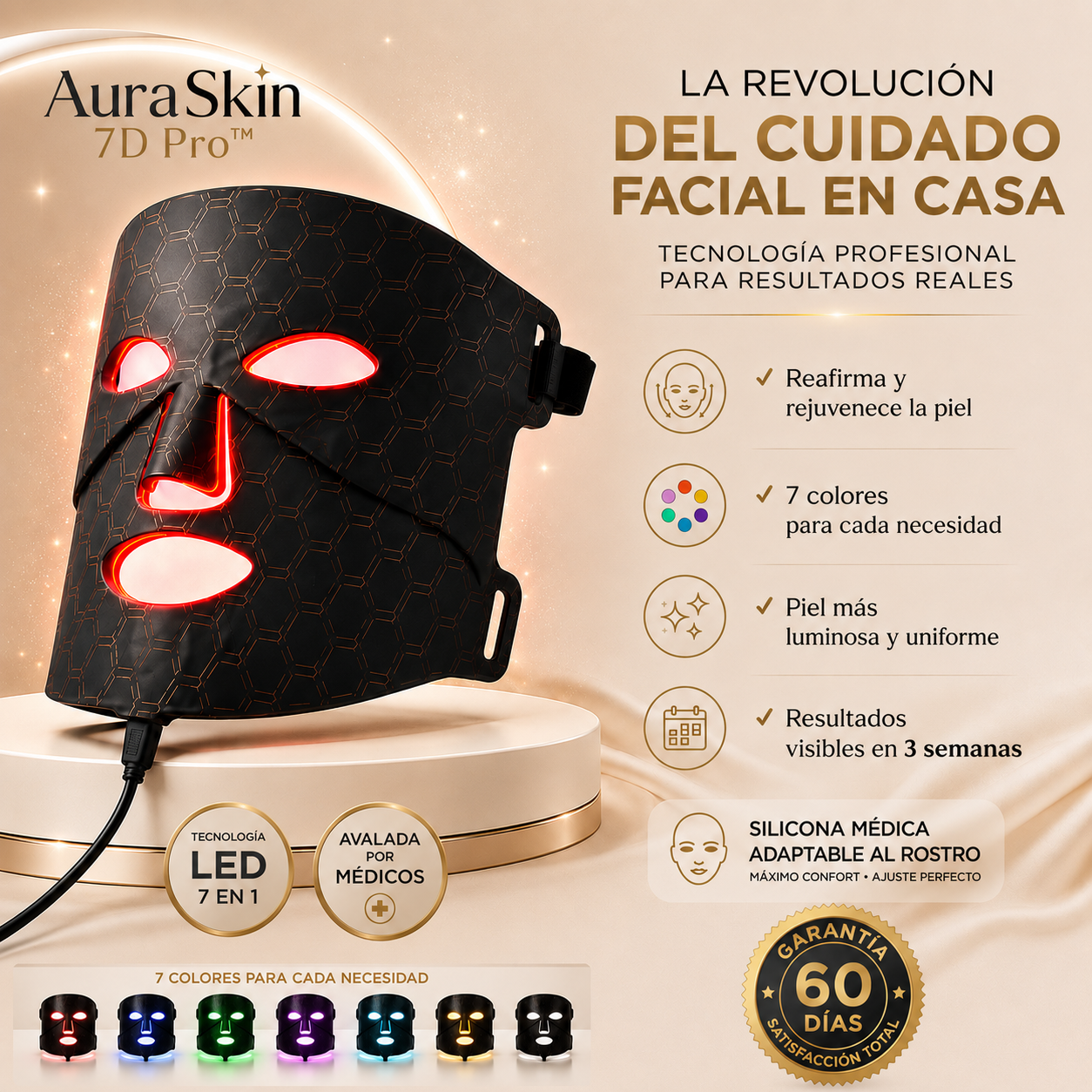 AuraSkin 7D Pro™ | Aesthetic Clinic Results at Home