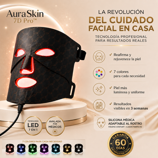 AuraSkin 7D Pro™ |  Resultados de Clínica Estética en Casa