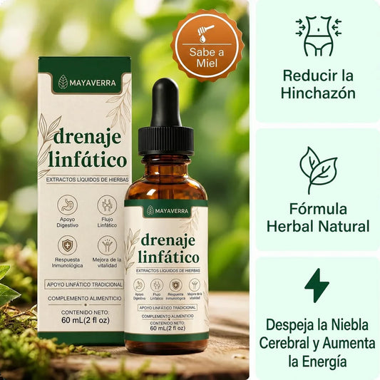 Gotas de drenaje linfático - Recupera tu cuerpo y di adiós al hinchazón desde las primeras tomas