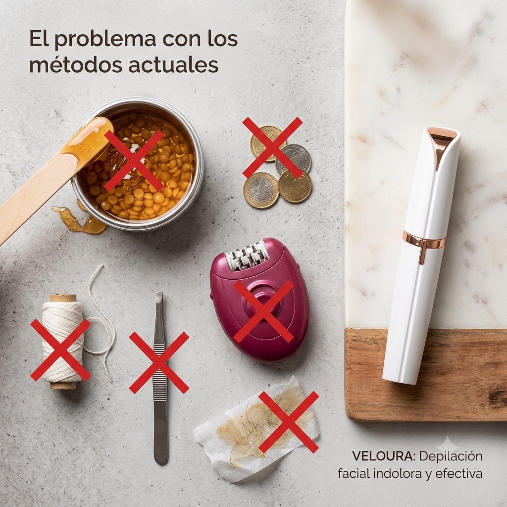 Veloura Touch - Eliminador de vello facial - OFERTA 1+1 GRATIS